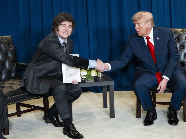 El Presidente Trump se reunió con el Presidente argentino Javier Milei en la ONU el mes pasado.