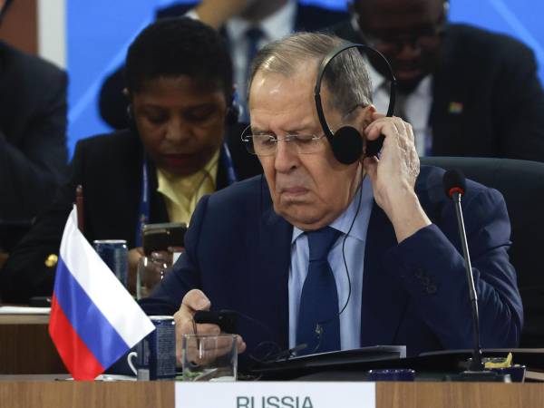 El canciller de Rusia, Serguéi Lavrov.
