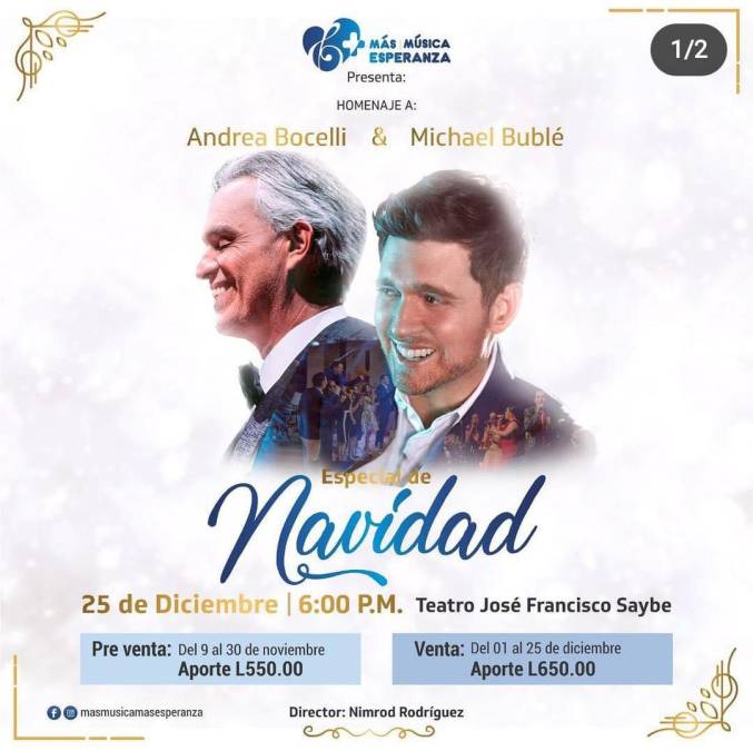 Pero si lo que desea es disfrutar de la música clásica y navideña, entonces su cita es hoy en el teatro José Francisco Saybe. 