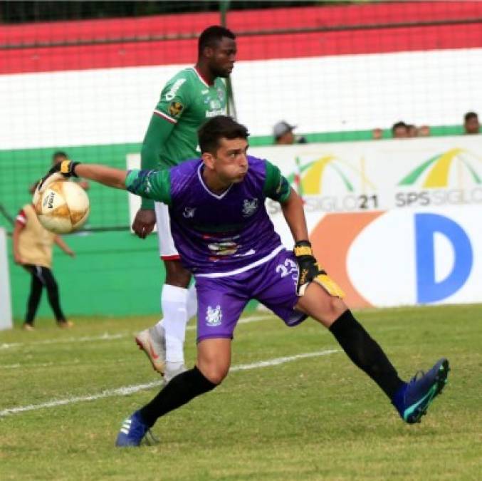 El portero argentino German Yacaruzo fue titular con el Platense ya que Rafa Zúniga está con la Selección de Honduras.