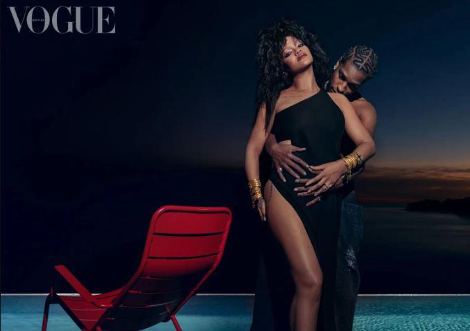 Rihanna y Asap Rocky posan con su hijo para la revista Vogue