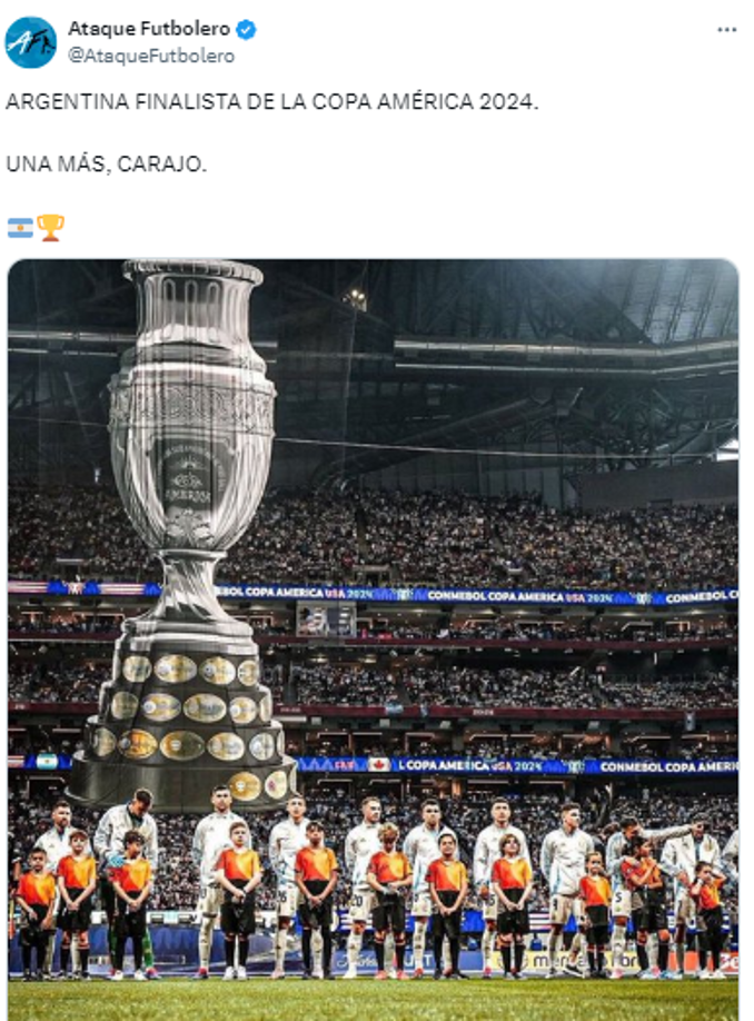 La nueva final de Argentina y Messi causó furor en redes sociales. 