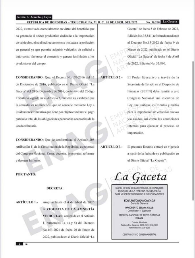 En vigor decreto que permite importación de vehículos viejos