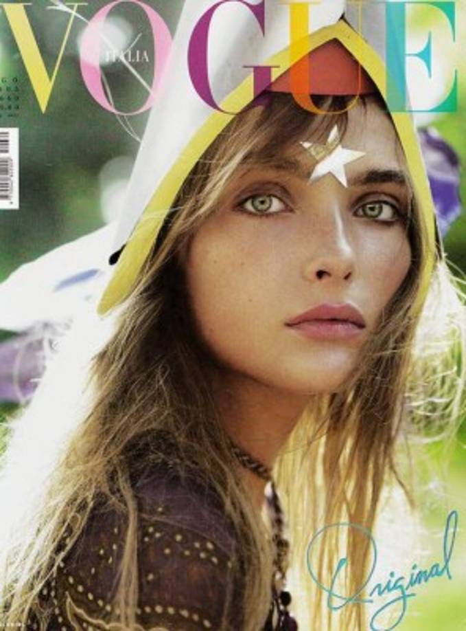 La modelo ucraniana Snejana Onopka para Vogue Italy.