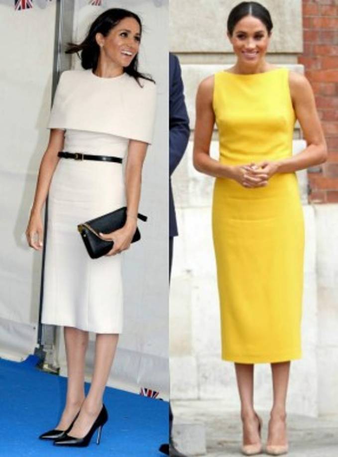 Desde que se casó con el Príncipe Harry, Meghan ha sido consistente con su vestuario, usando conjuntos de color rosa pálido en todos sus eventos oficiales.<br/>