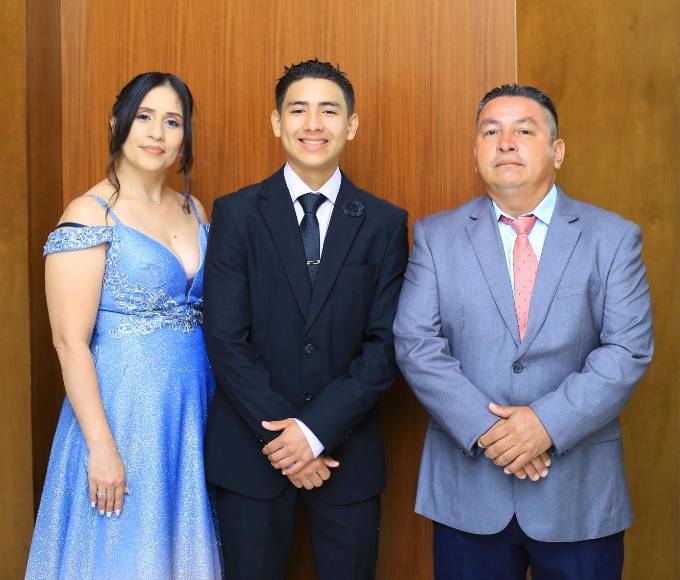 Yorleny López, Michael Perdomo y Javier Perdomo