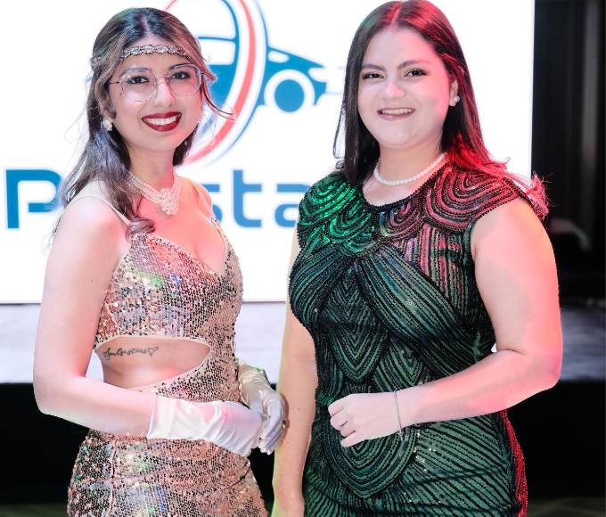 Reini Cáceres y Daniela Lara