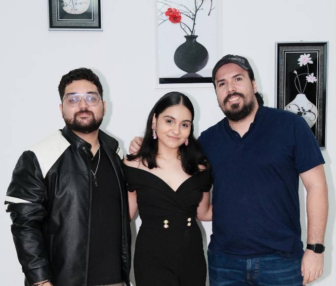 Oscar Ríos, Hary Ríos y Nery Pineda