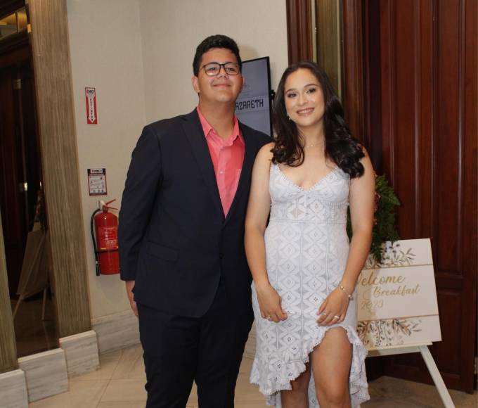 Faisal Sakhel y María Fernanda Cisneros