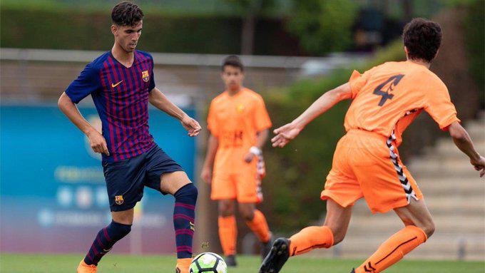 Soldevilla en su paso por las canteras del Barcelona.