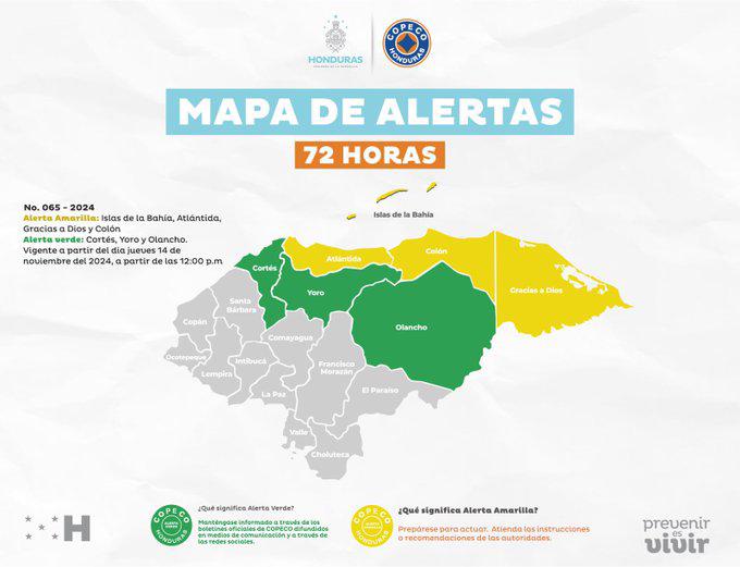 Tormenta tropical se fortalece: Honduras declara alerta amarilla