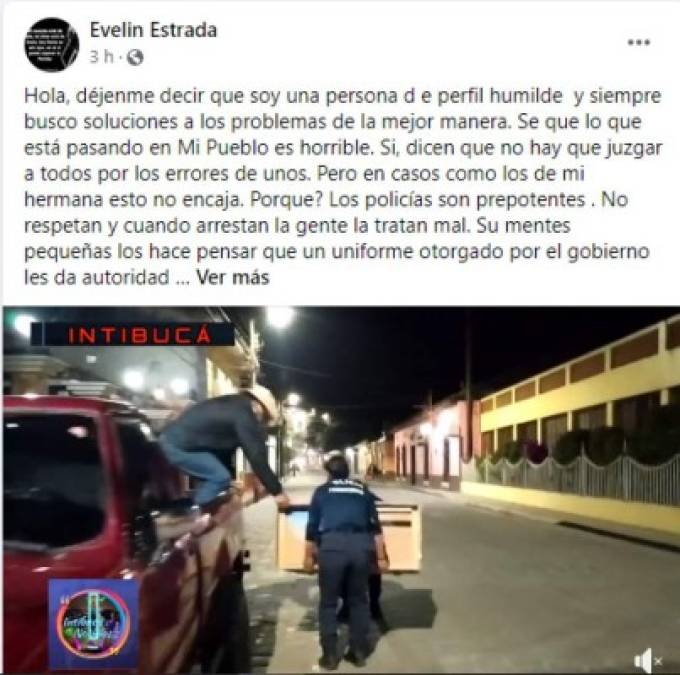 Evelin, su otra hermana arremetió contra los policías que se fueron de la posta policial de La Esperanza.