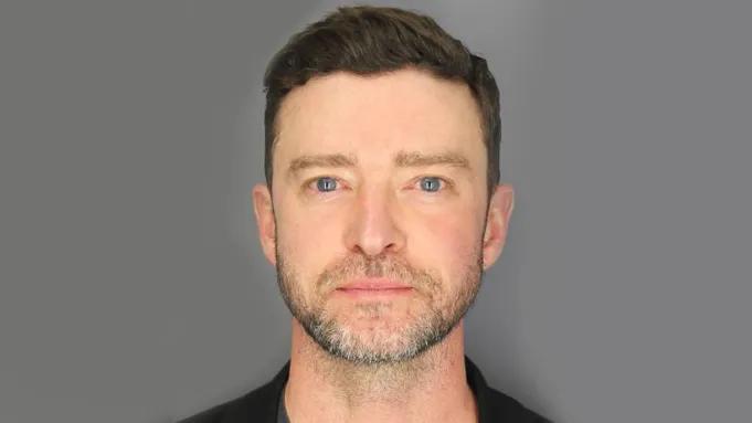Así luce Justin Timberlake en la foto policial.