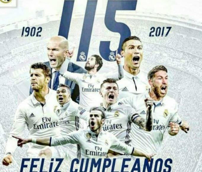 El Real Madrid festeja hoy sus 115 años de fundación, el club más ganador en la historia del mundo en donde han sobresalido grandes estrellas.