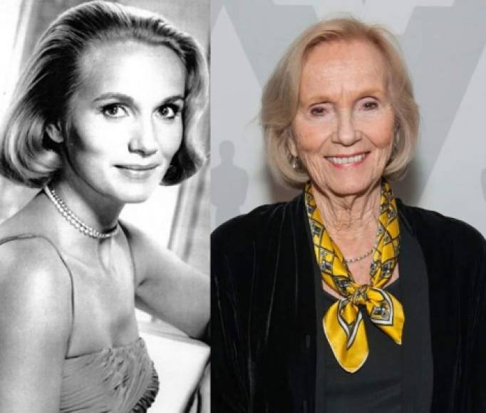 Eva Marie Saint, 96 años,<br/>La actriz es mejor conocida por su papel en Elia Kazan 's La ley del silencio (1954), y Alfred Hitchcock ' s muerte en los talones (1959). Tras la muerte de Olivia de Havilland, Saint es la ganadora más antigua del Oscar y una de las últimas del cine The Golden Age of Hollywood .