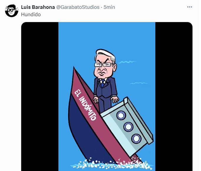 El caricaturista Luis Barahona. 