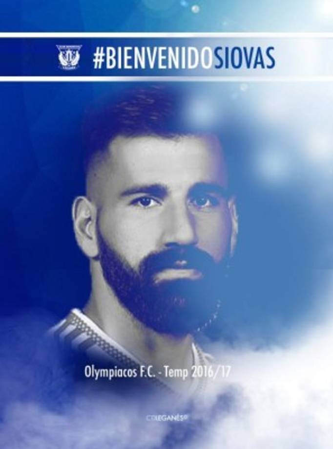 El Leganés de la Liga española anunció el fichaje de Dimitrios Siovas, central griego. Llega procedente de Olympiacos, cedido con opción de compra.
