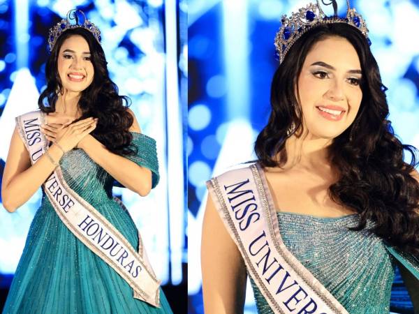 Alejandra Fuentes a momento de realizar su último desfile como Miss Universe Honduras 2025.