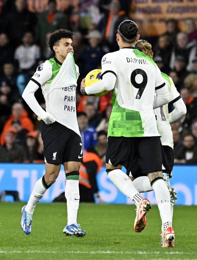 Luis Díaz pidió la liberación de su padre luego de marcar en la Premier League.