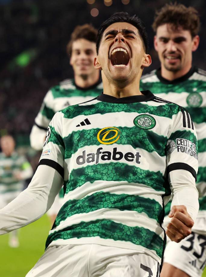 Así fue el tremendo grito eufórico de Luis Palma luego de anotar su segundo gol en la Champions League.