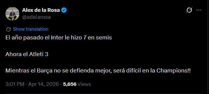 Atlético se burla e indignación en Barcelona: No nos han dejado ganar