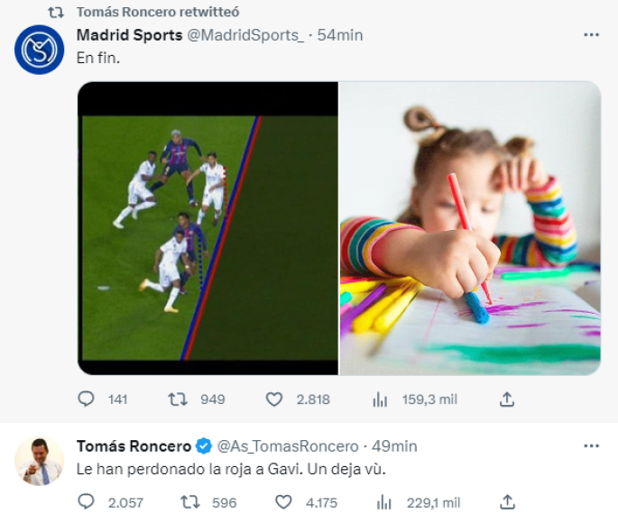 Tomás Roncero de Diario As de España enfatizó en el gol anulado al Real Madrid.