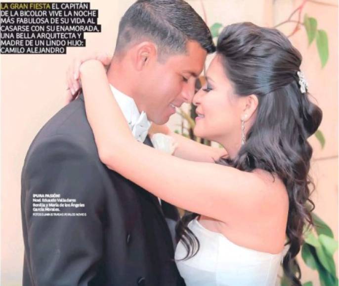 Noel Valladares está felizmente casado, contrajo nupcias con María de los Ángeles García.