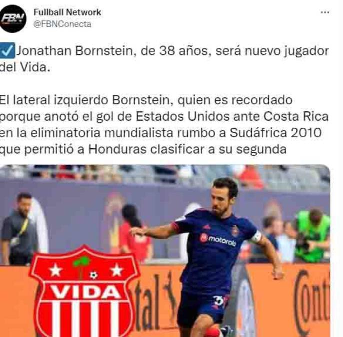 Explotan las redes tras fichaje de Bornstein en la Liga de Honduras