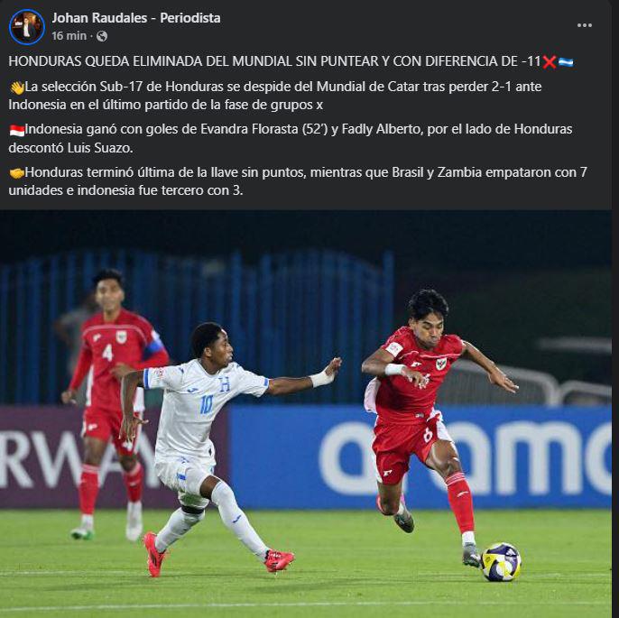 Honduras: No perdonan y esto dicen tras eliminación del Mundial Sub-17