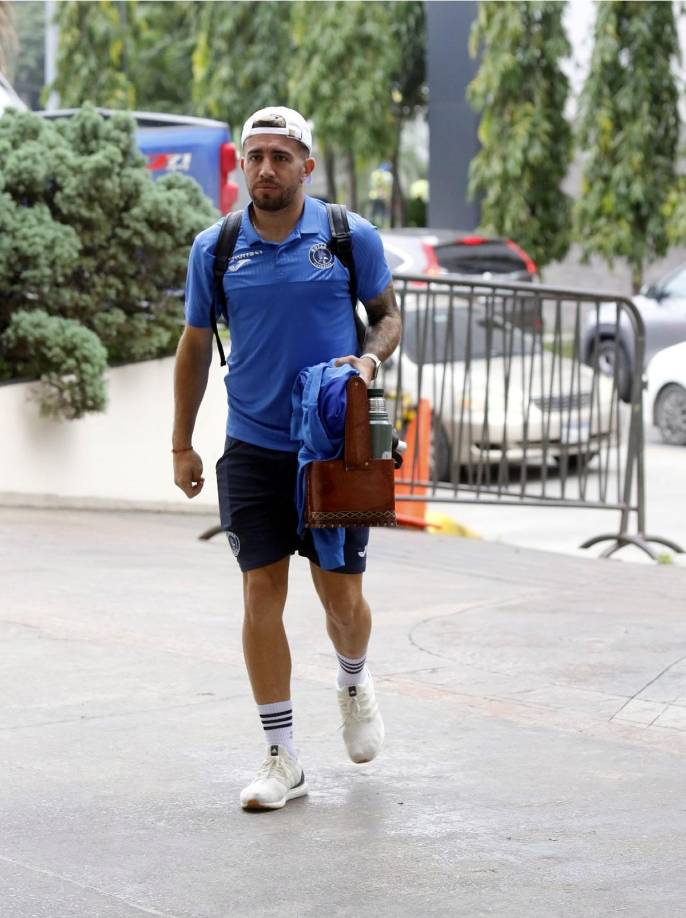 El goleador de los motagüenses Agustín Auzmendi llegó listo para buscar liquidar al Marathón.