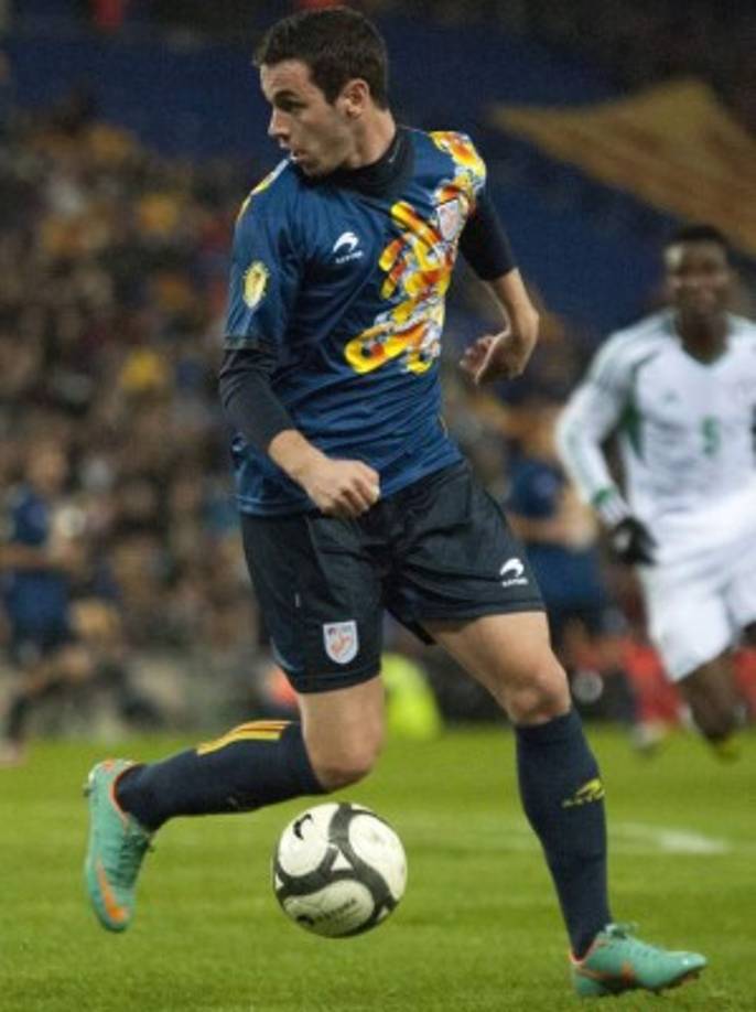 Álvaro Vázquez, delantero del Espanyol.