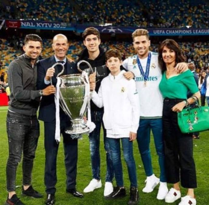 Zidane siempre ha resaltado el apoyo de su familia en todos los logros que ha obtenido.