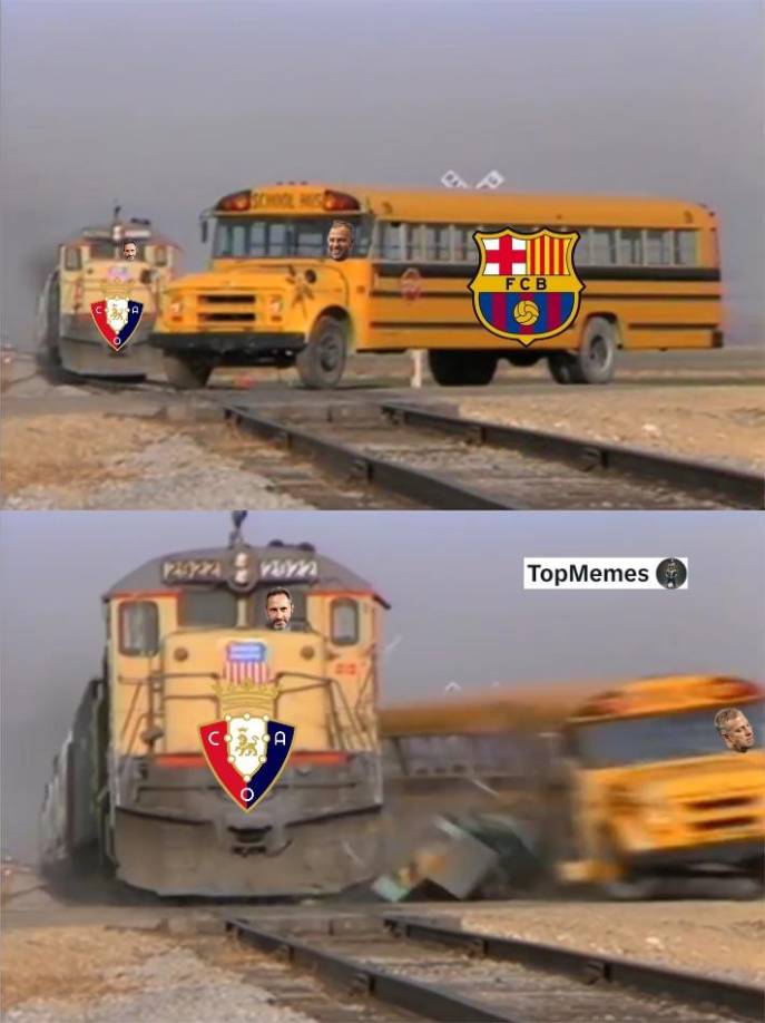 Barcelona sufre burlas: los memes que dejó la goleada ante Osasuna