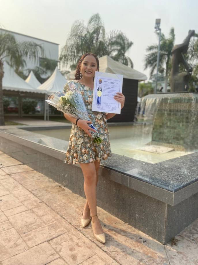 Verónica Paz se graduó de la carrera de Psicología