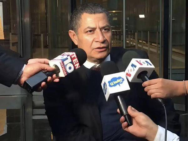 José Amílcar Hernández, hermano del expresidente Juan Orlando Hernández, durante una entrevista en Estados Unidos.