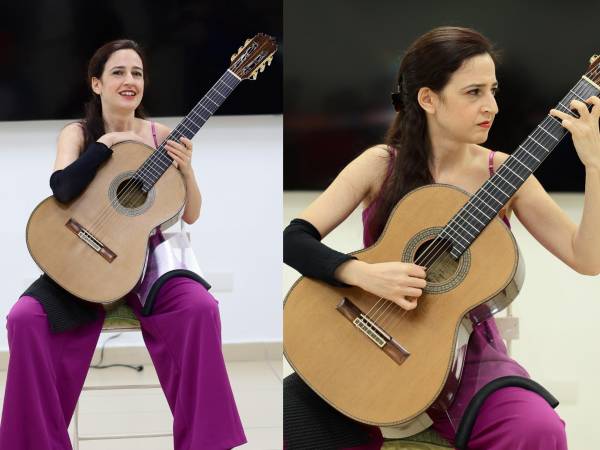 La destacada guitarrista española Elena Ortega ofreció un recital de Guitarra Española, un encuentro especial a beneficio del Banco Nacional de Pañales Desechables de la Asociación Rodríguez de Vera.