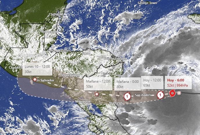 Comunicado 9 CNH: Julia será huracán en la noche del sábado