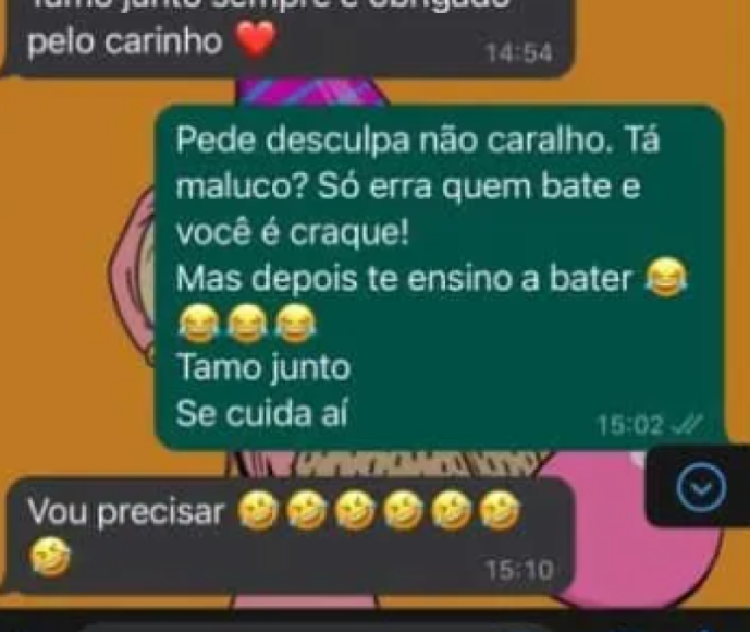 Neymar: “Disculpas un carajo. ¿Estás loco? Solo erran los que patean y vos sos crack... Pero después te enseño a patear!”.Rodrygo: “Lo voy a necesitar...”.