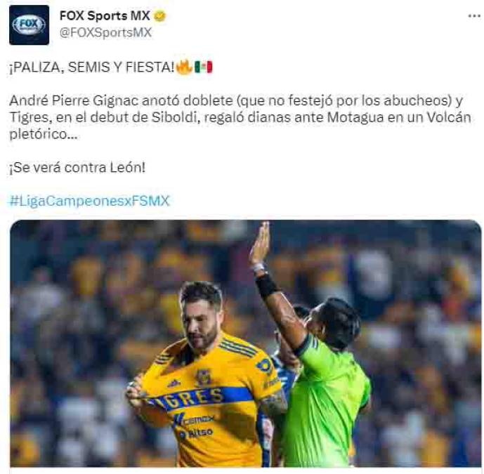 Fox Sports de México: “Paliza, semis y fiesta”.