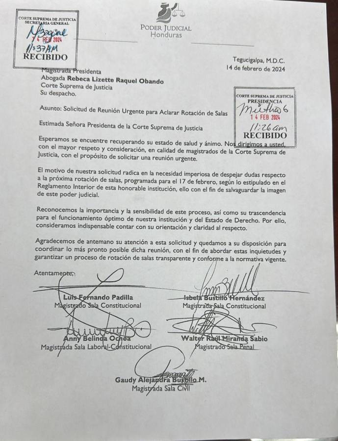 Solicitud de reunión.