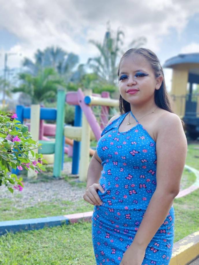 La jovencita Angie Lemus.