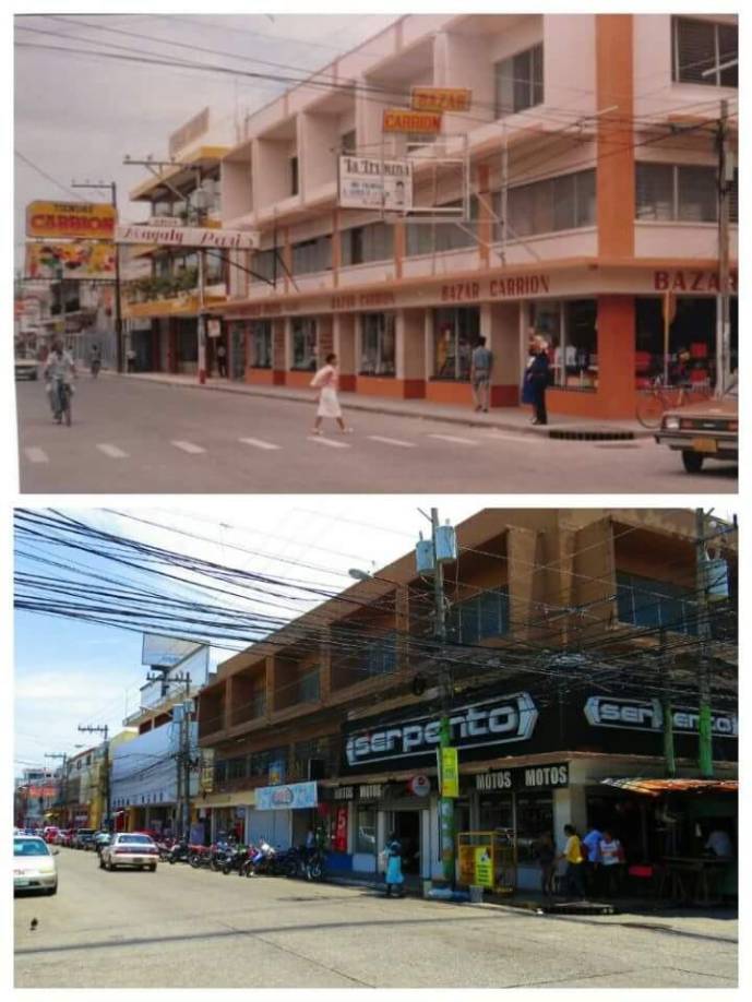 En esta esquina de la avenida San Isidro nacio Bazar Carrion, ahora conocido como tiendas Carrion. 