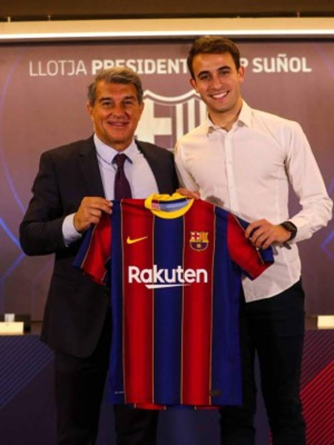 El defensa español Eric García también llegó libre al Barcelona procedente del Manchester City. El central reforzará la zona baja del equipo de Ronald Koeman.