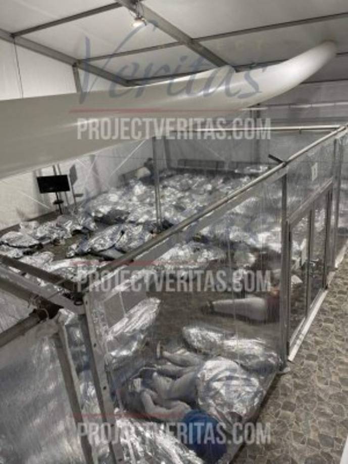El portal conservador Project Veritas también divulgó imágenes tomadas por un funcionaria y filtradas al medio para mostrar la magnitud de la crisis en la frontera.