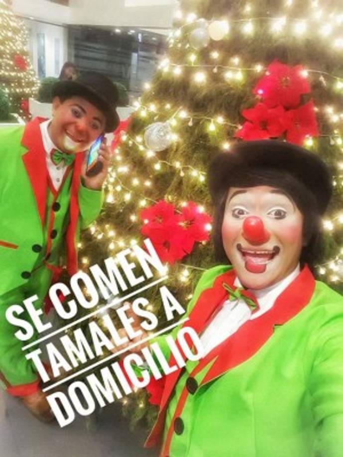 Los payasitos Caramelo y Popeyito también hicieron de las suyas en esta Navidad.