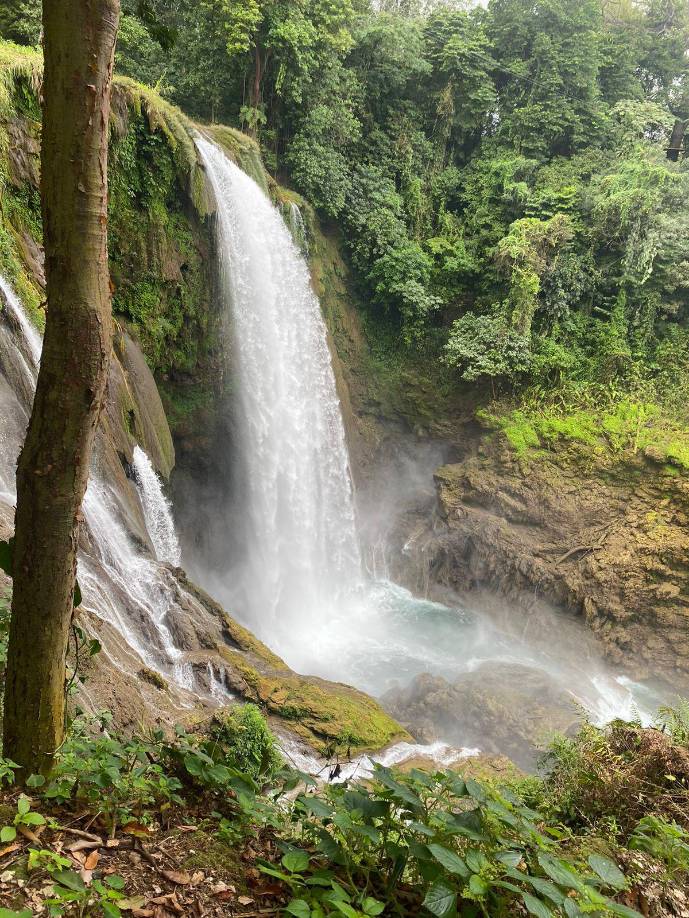  La imponente cascada se encuentra a tan solo 17 kilómetrs del Lago de Yojoa, en el municipio de San Buenaventura