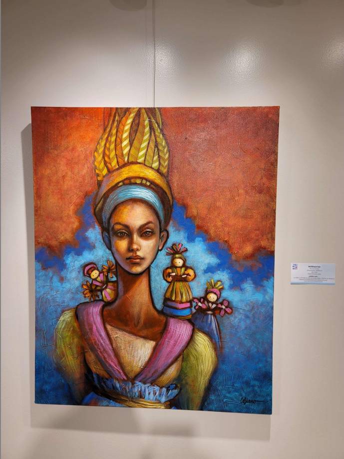 Mayra Casiano presenta su exposición artística en el Centro Cultural Sampedrano