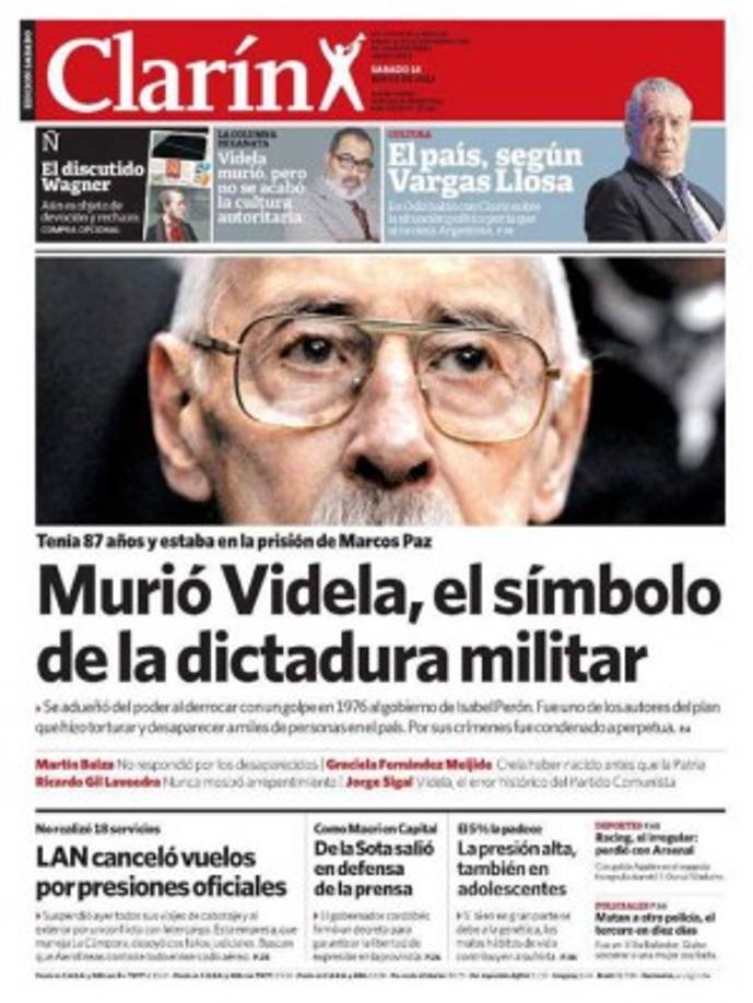 Jorge Rafael Videla/ Mayo de 2013. Muere después de un gol de Ramsey.