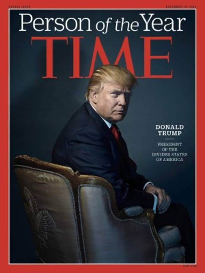 El presidente electo de EUA, Donald Trump, fue elegido como el personaje del año por la revista Time.