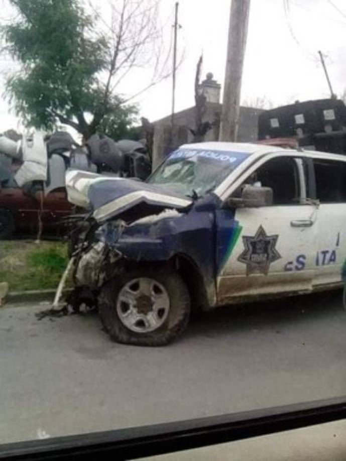 En horas del día la población pudo ver los restos del enfrentamiento.